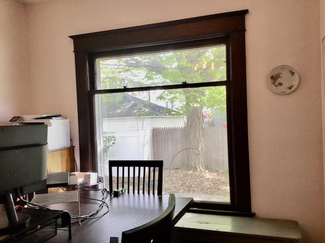 view of dining space