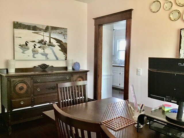 view of dining area