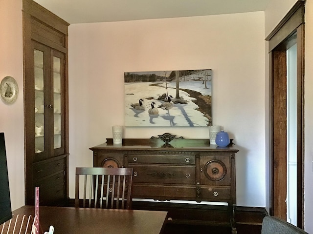 view of dining space