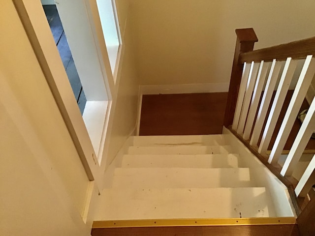 view of stairway