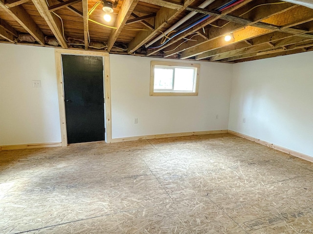 807 N St, Morenci, MI 49256 - below grade area featuring baseboards