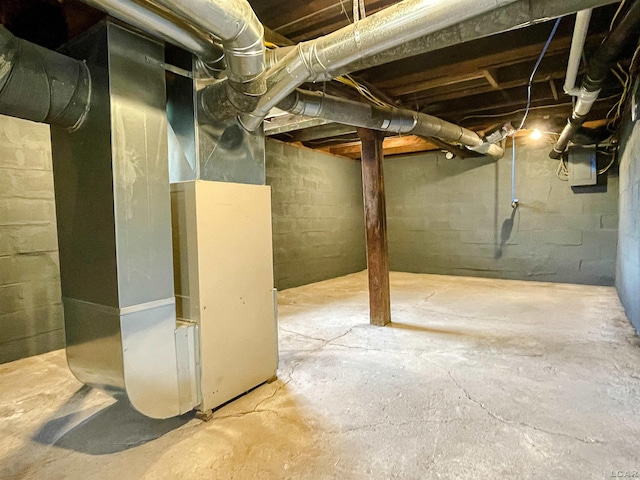 807 N St, Morenci, MI 49256 - unfinished below grade area with heating unit