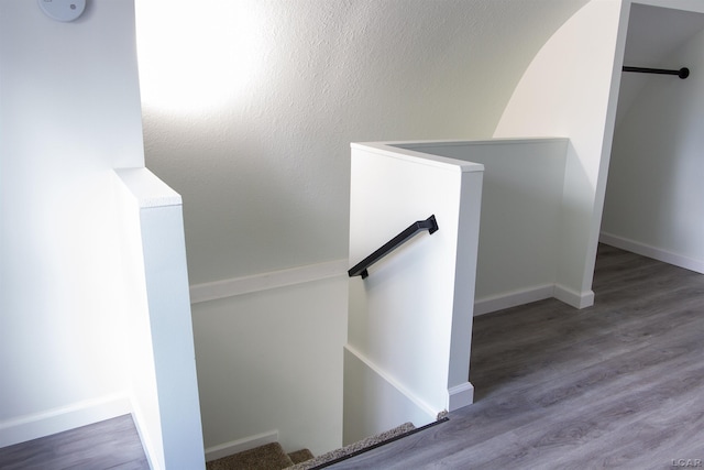 807 N St, Morenci, MI 49256 - staircase with wood finished floors and baseboards