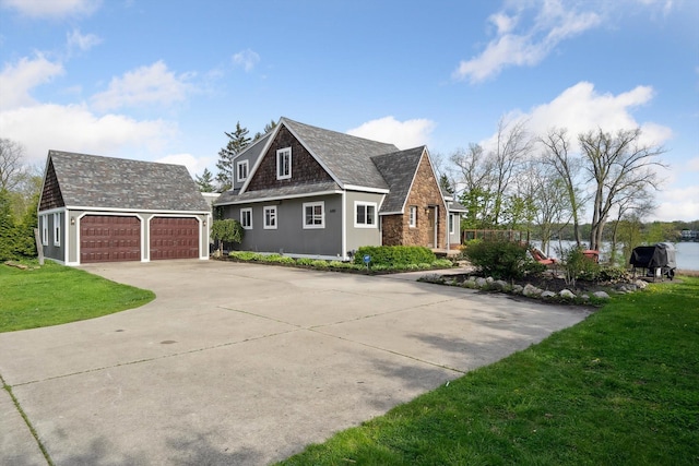 6481 Wardell, West Bloomfield, MI 48324 - view of property exterior with a yard and stone siding
