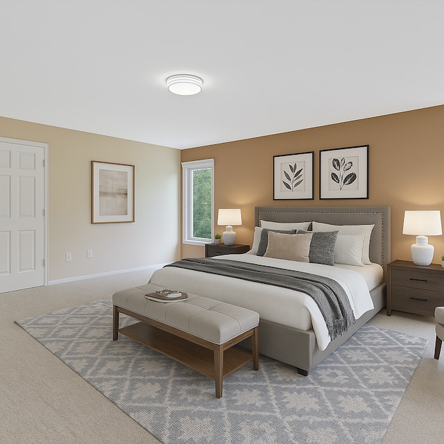 5215 Deer Run Cir, Orchard Lake, MI 48323 - bedroom with carpet floors and baseboards