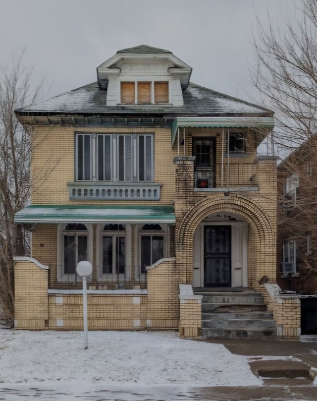 2738 Elmhurst St, Detroit, MI 48206 - view of front of home featuring brick siding and cooling unit