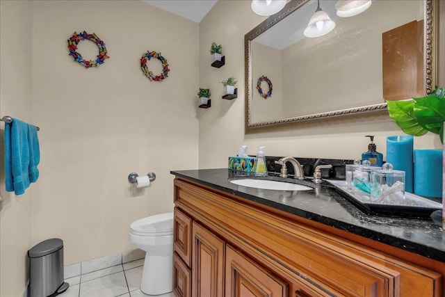 18579 Jeanette St, Southfield, MI 48075 - bathroom with tile patterned flooring, toilet, and vanity