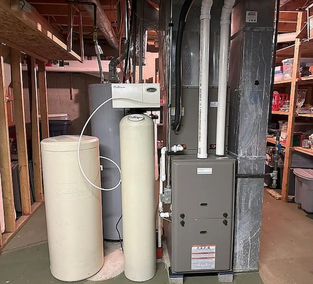 31915 M 60, Leonidas, MI 49066 - utility room with heating unit