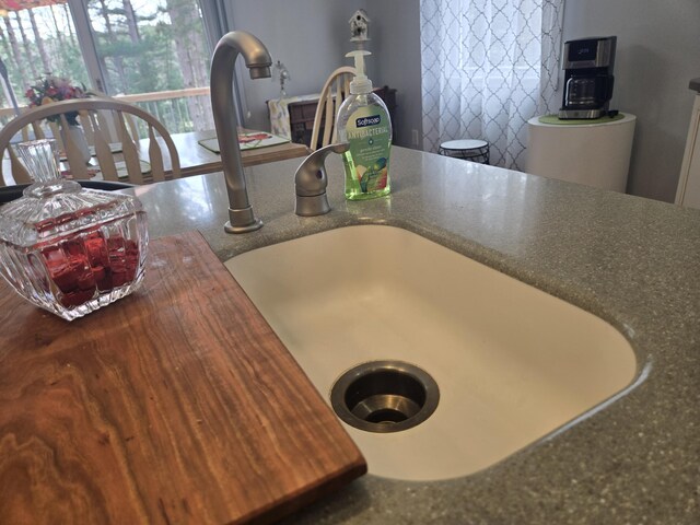 kitchen view of a sink