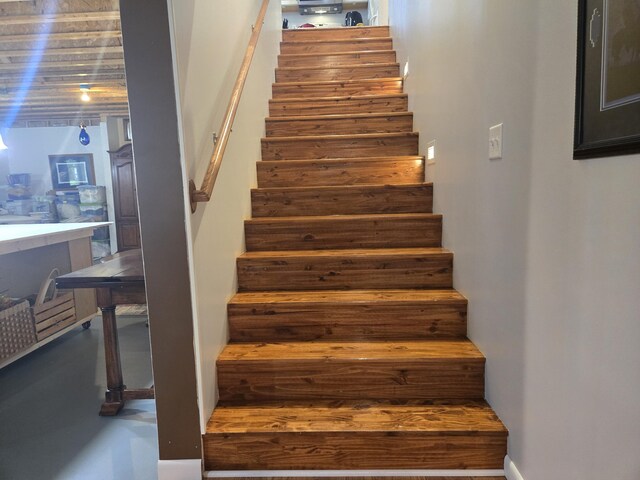view of staircase