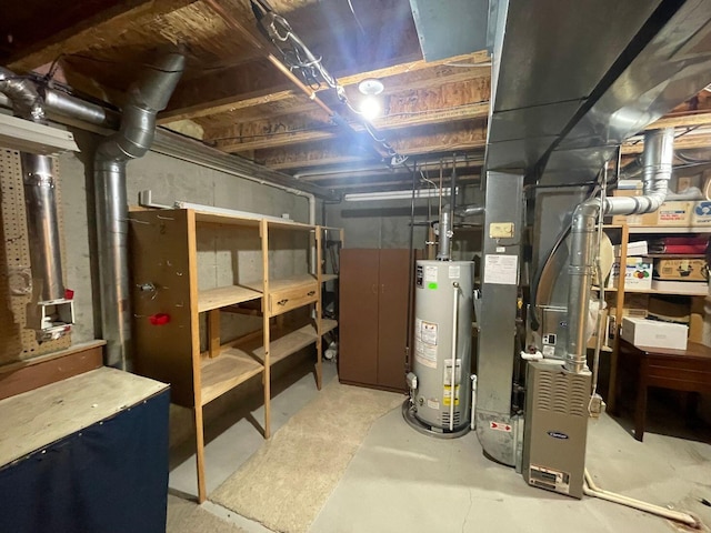 1712 Lisa Dr SW, Byron Center, MI 49315 - unfinished below grade area with gas water heater and heating unit