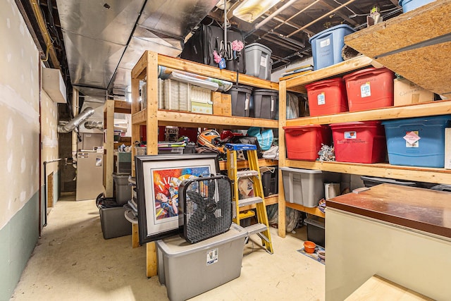 view of storage area