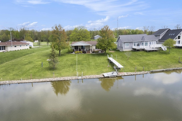 14682 E Merry Dr, Camden, MI 49232 - view from above of property featuring a nearby body of water