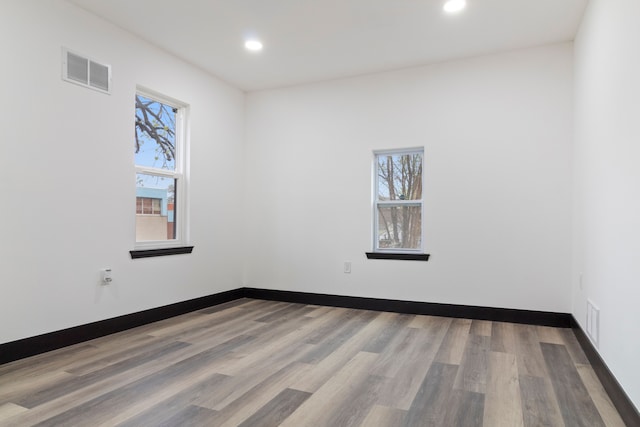 19178 Sherwood St, Detroit, MI 48234 - unfurnished room with recessed lighting, wood finished floors, and baseboards