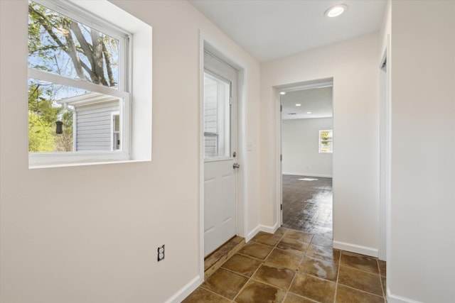 25034 Redfield St, Edwardsburg, MI 49112 - hall with baseboards and recessed lighting