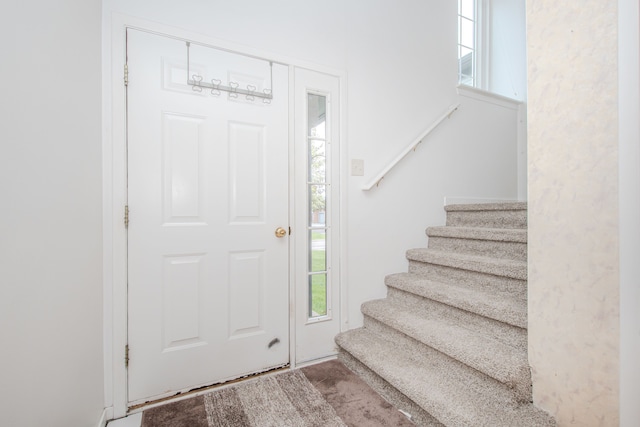 foyer with stairs