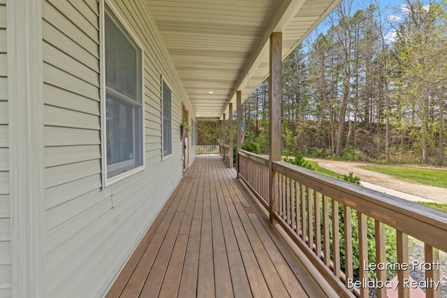 3389 Shultz Rd, Hastings, MI 49058 - deck featuring a porch