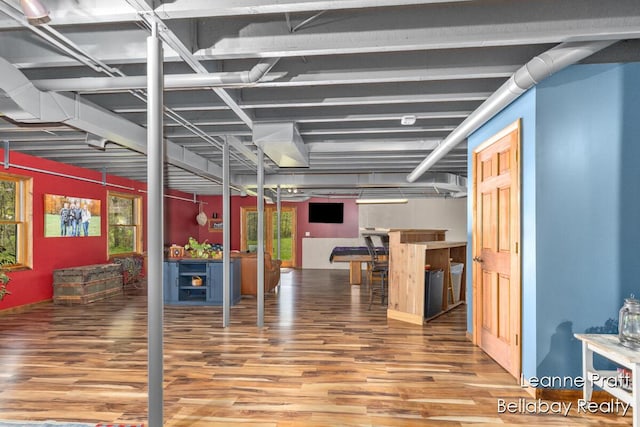 3389 Shultz Rd, Hastings, MI 49058 - below grade area with wood finished floors and plenty of natural light