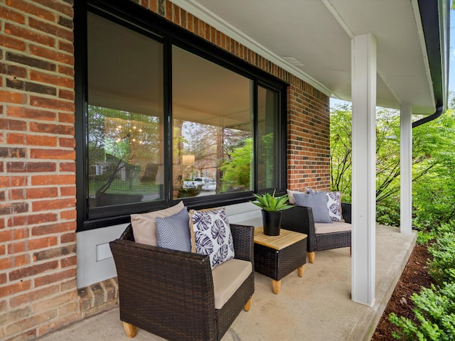 view of patio with covered porch