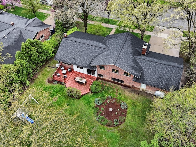 aerial view of property and surrounding area