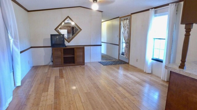 17931 30th Ave, Barryton, MI 49305 - entrance foyer featuring light wood finished floors and crown molding