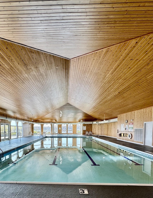view of indoor community pool