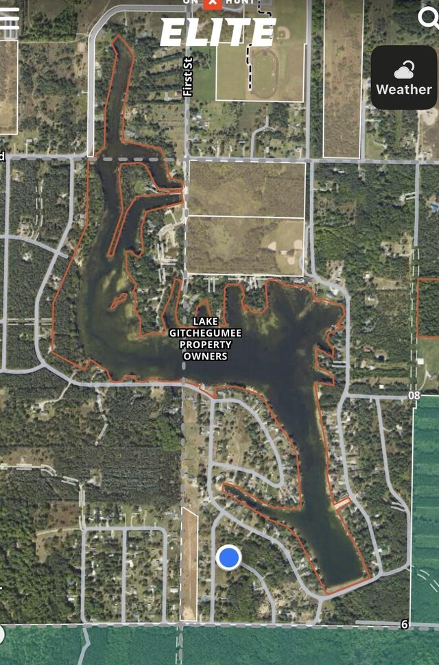 554 Ottawa Trl, Buckley, MI 49620 - aerial overview of property's location