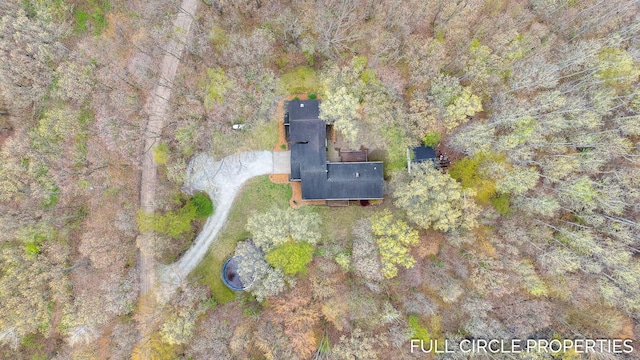 view from above of property