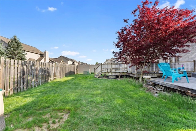 24231 Wilson Dr, Trenton, MI 48183 - view of yard featuring a deck and a residential view