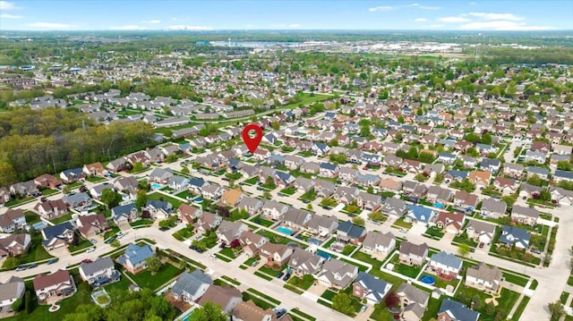 24231 Wilson Dr, Trenton, MI 48183 - aerial view of property's location with nearby suburban area