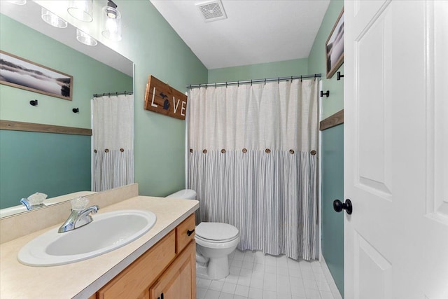 24231 Wilson Dr, Trenton, MI 48183 - bathroom featuring tile patterned floors, vanity, and toilet