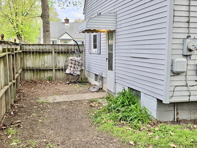 view of fenced backyard