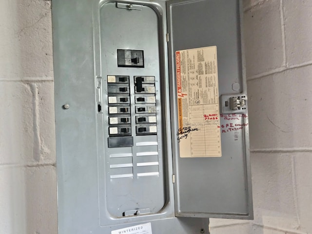 utilities with electric panel