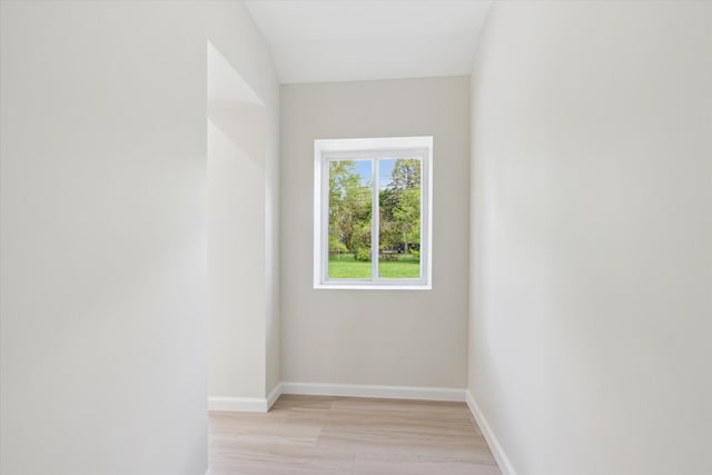 1077 E 14 Mile Rd, Clawson, MI 48017 - empty room featuring baseboards and light wood finished floors