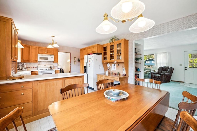 1888 N Sierra Way, Stevensville, MI 49127 - dining room featuring a chandelier