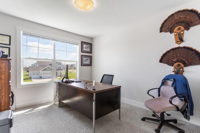 office featuring baseboards