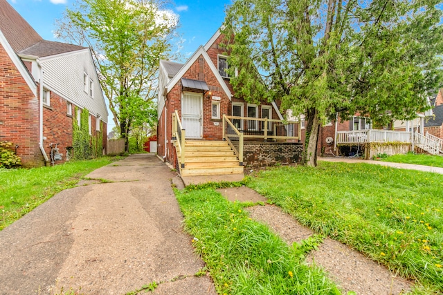 9171 Bishop St, Detroit, MI 48224 - view of front of house featuring brick siding and covered porch
