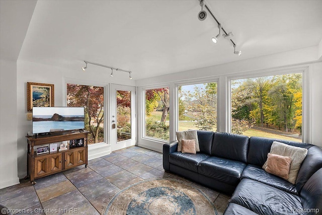 26335 Woodlore Rd, Franklin, MI 48025 - sunroom / solarium with track lighting and plenty of natural light