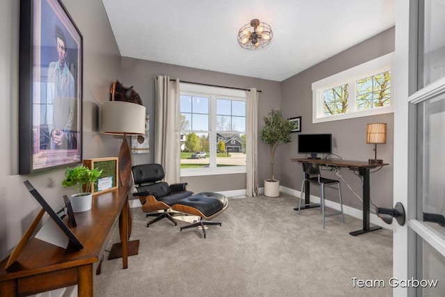 2044 Canopy Dr SW, Byron Center, MI 49315 - office with healthy amount of natural light, carpet, and baseboards