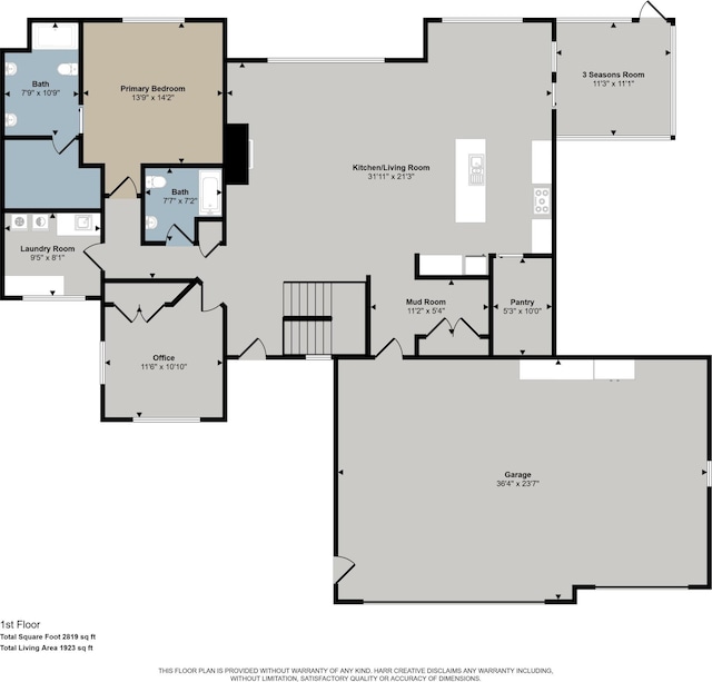 2044 Canopy Dr SW, Byron Center, MI 49315 - property floor plan