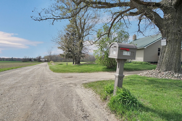 view of dirt / gravel road