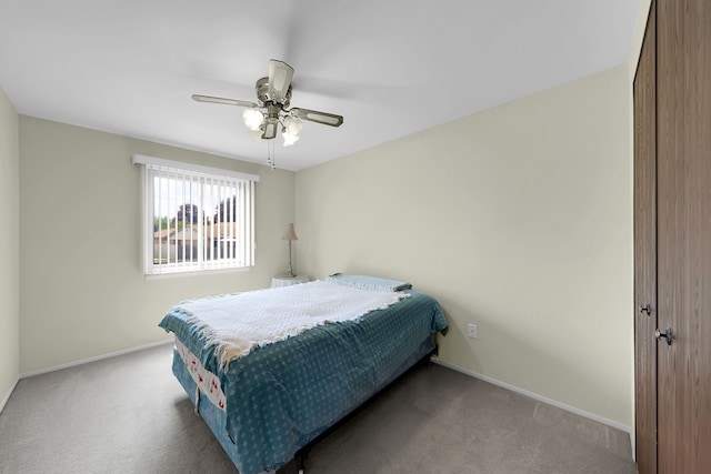15690 Grainger Dr, Clinton Township, MI 48038 - carpeted bedroom featuring baseboards and ceiling fan