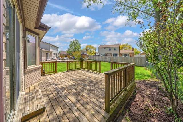 15690 Grainger Dr, Clinton Township, MI 48038 - wooden terrace featuring a residential view