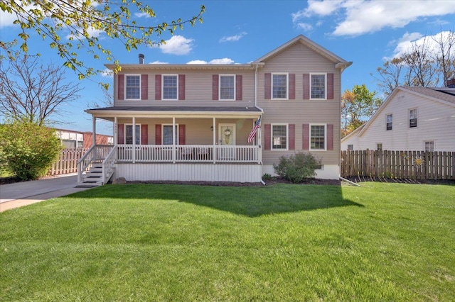 view of front of home with covered porch