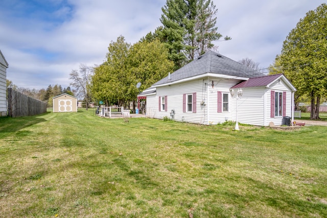 321 N Norman St, Barryton, MI 49305 - view of yard featuring a shed and an outdoor structure