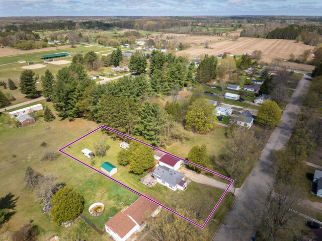 321 N Norman St, Barryton, MI 49305 - view of property location featuring property boundaries highlighted