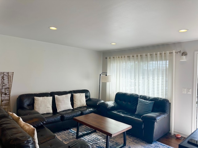 41371 Hamilton Dr, Sterling Heights, MI 48313 - living area with wood finished floors and recessed lighting