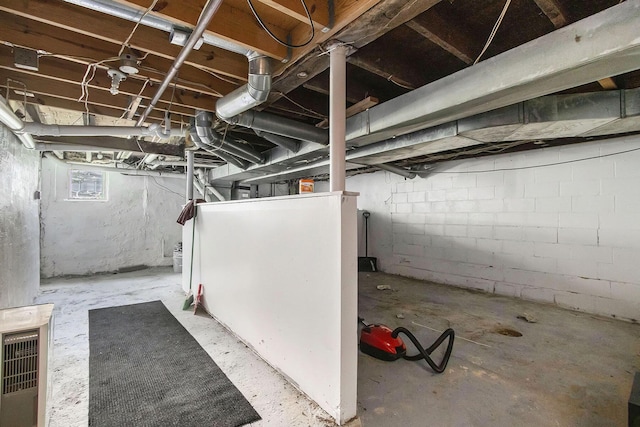 view of basement