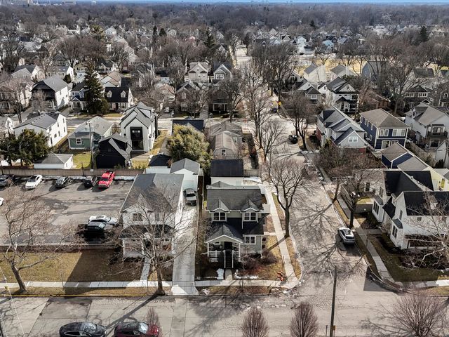 aerial perspective of suburban area
