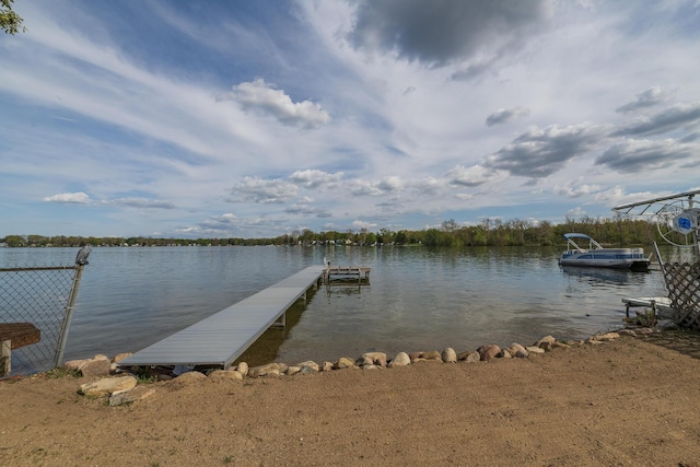 8811 Waruf Ave, Portage, MI 49002 - dock area featuring a water view